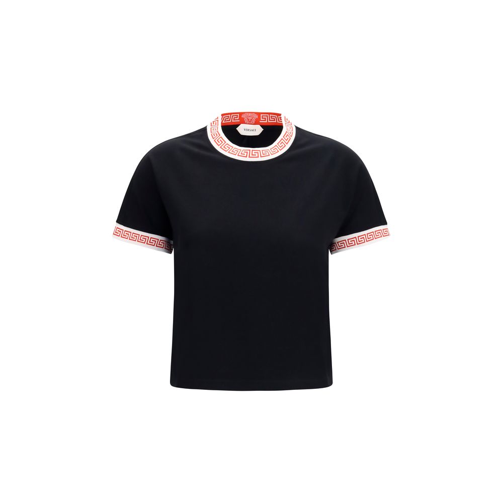T-shirt Versace en coton noir