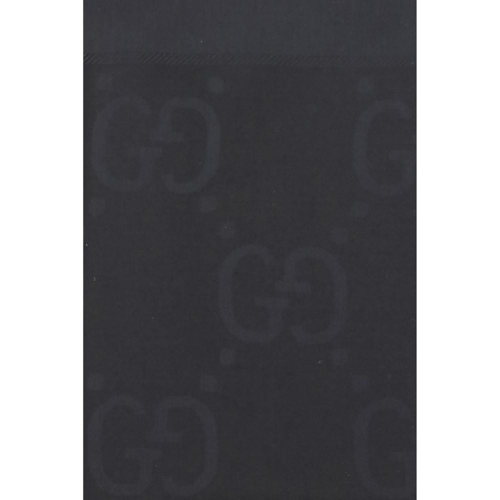 Gucci Black Wool Scarf