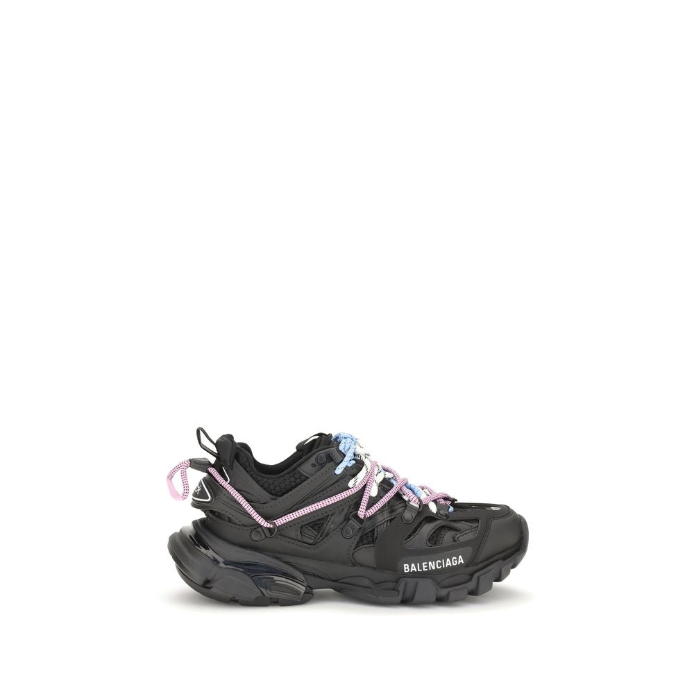 Balenciaga Black Track Trail Synthetic Athletic Sneakers