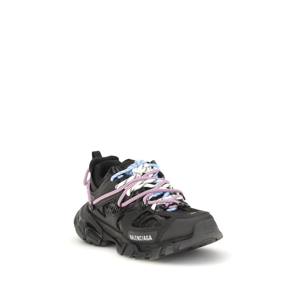 Balenciaga Black Track Trail Synthetic Athletic Sneakers