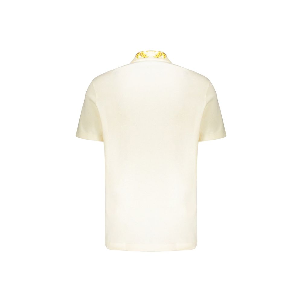 Polo bicolore en coton Versace