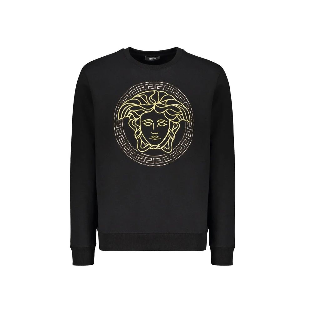 Versace Sweatshirt aus schwarzer Baumwolle
