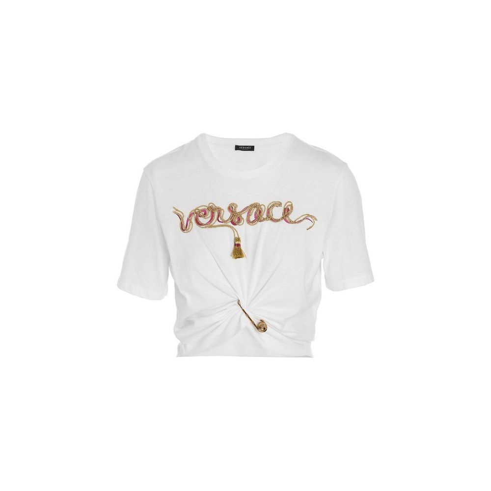 Versace T-Shirt aus weißer Baumwolle