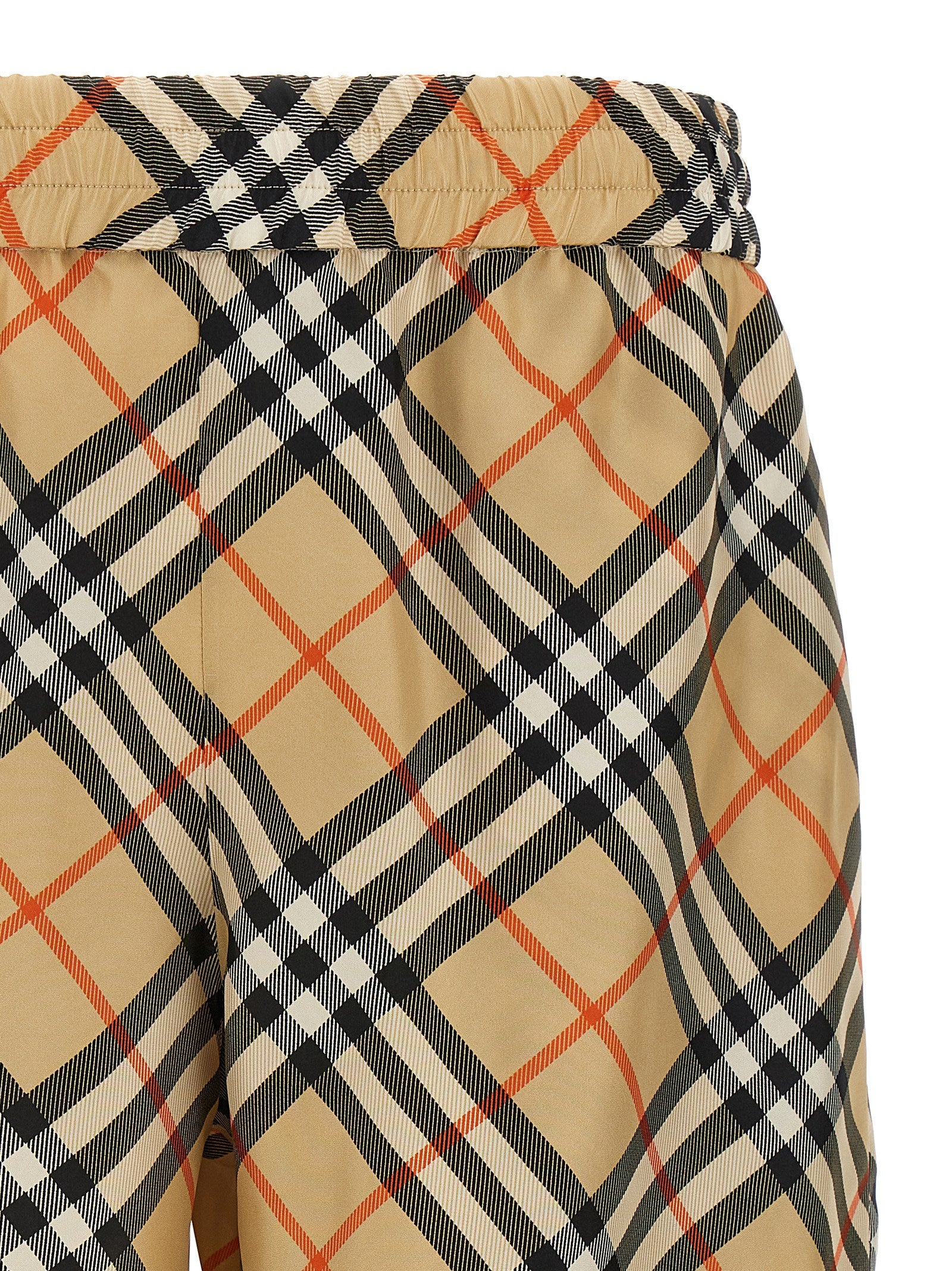 Burberry Beige Silk Poplin Bermuda Shorts
