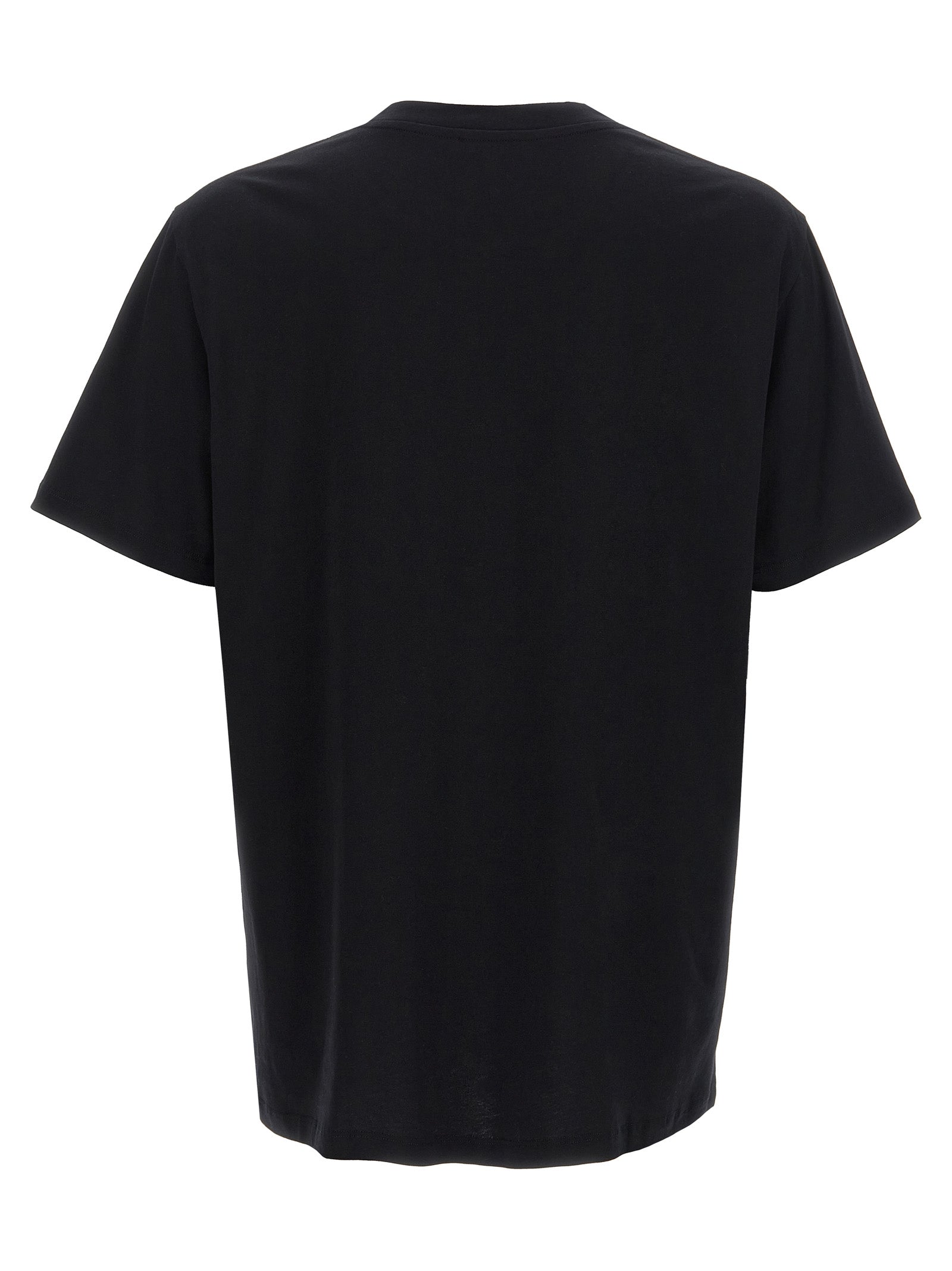 Balmain White Black Organic Cotton T-Shirt