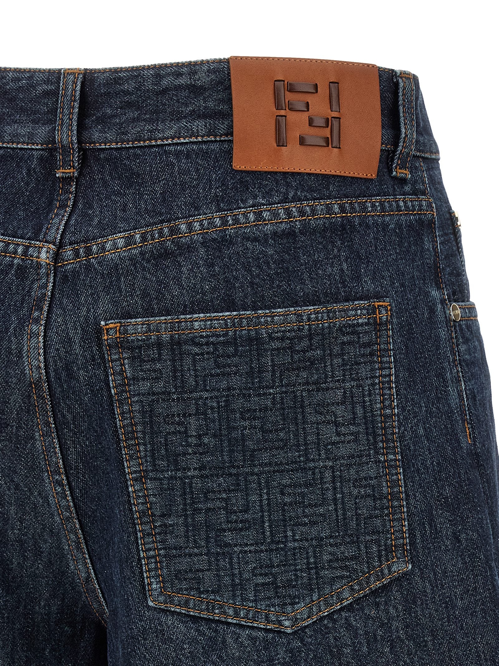 Fendi Blue Denim Shorts Cotton Elastane
