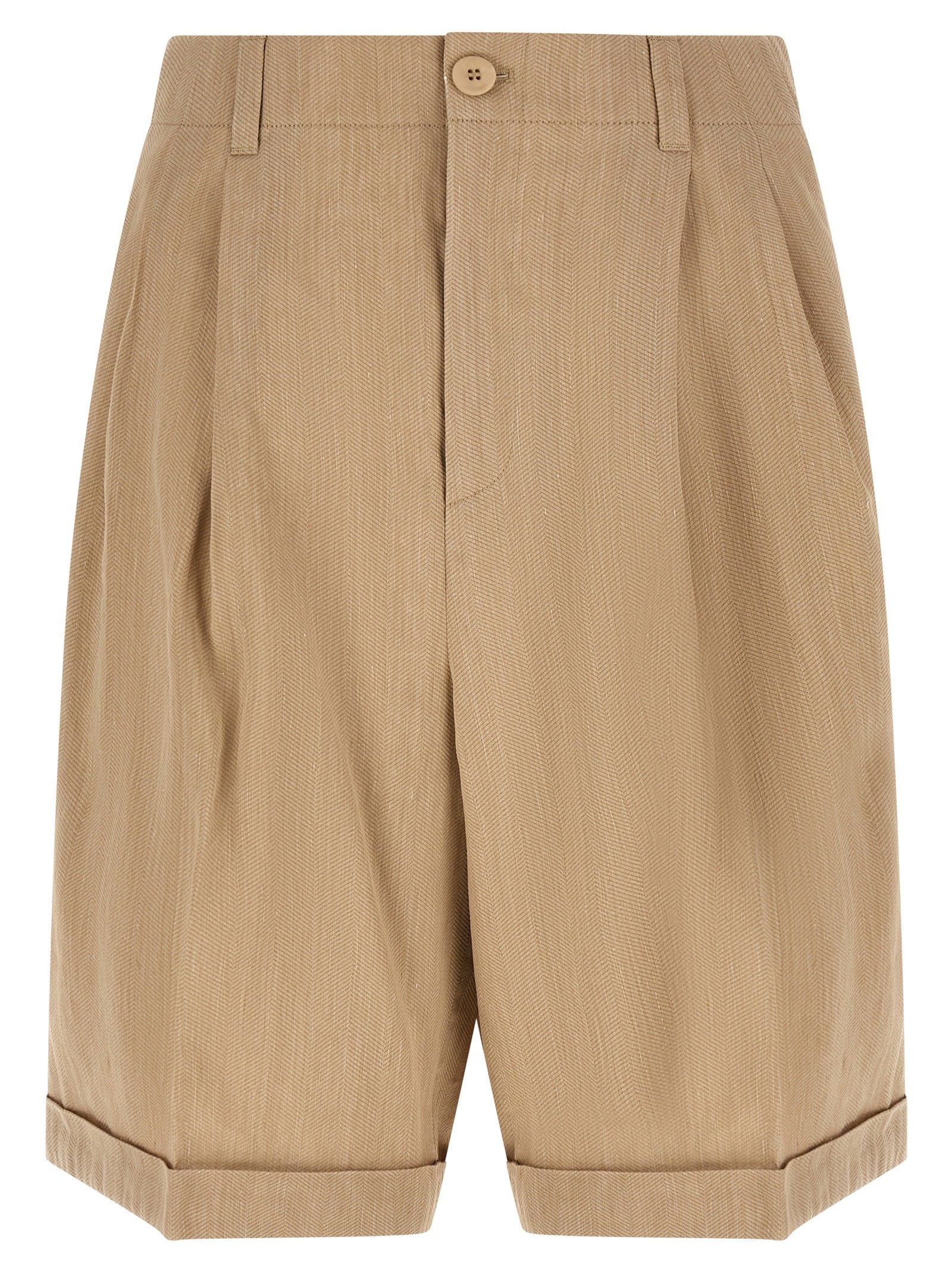 Jacquemus Beige Le Short Pastro Linen Blend Bermuda Shorts
