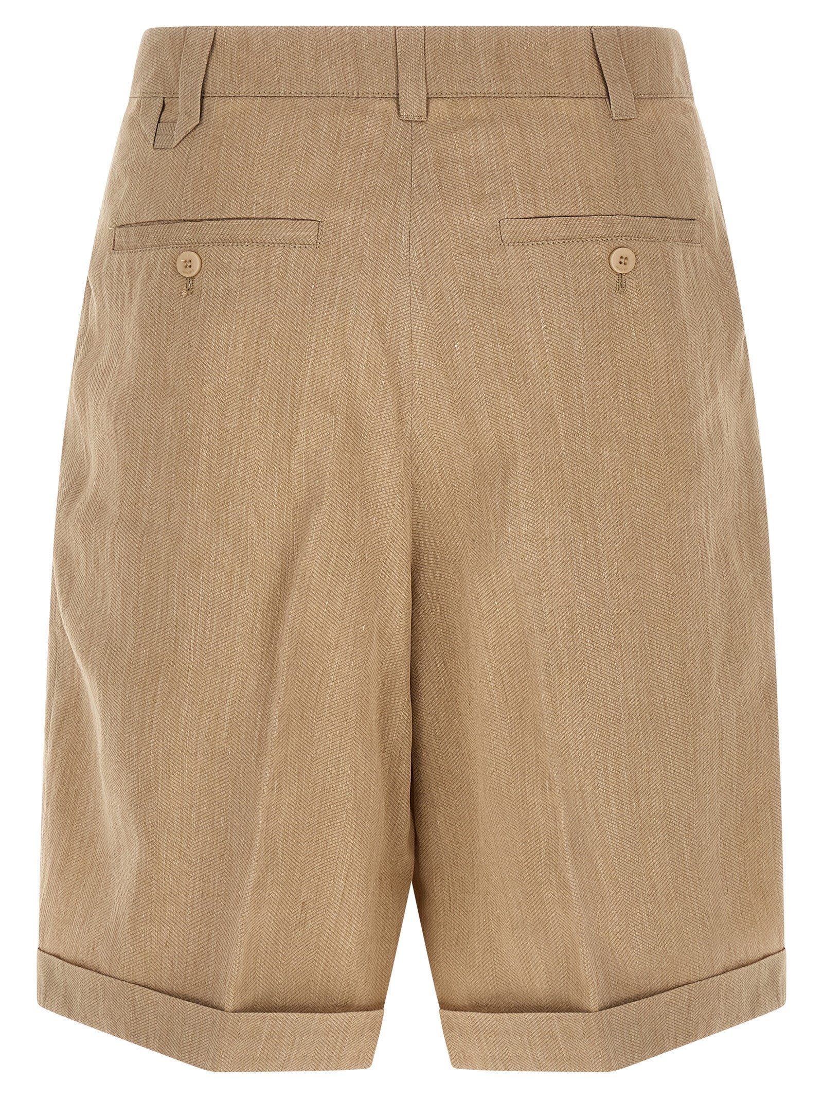 Jacquemus Beige Le Short Pastro Linen Blend Bermuda Shorts