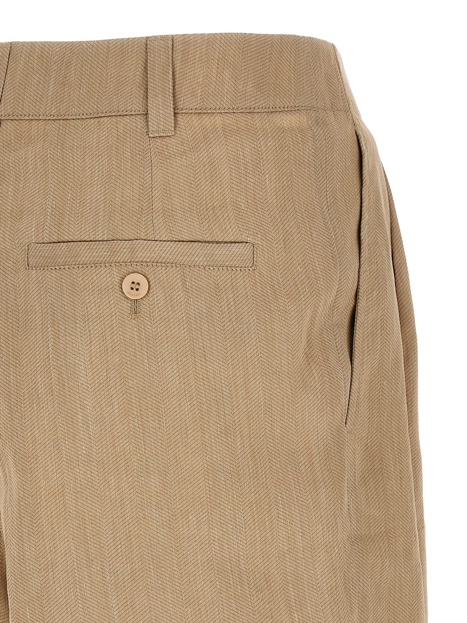 Jacquemus Beige Le Short Pastro Linen Blend Bermuda Shorts