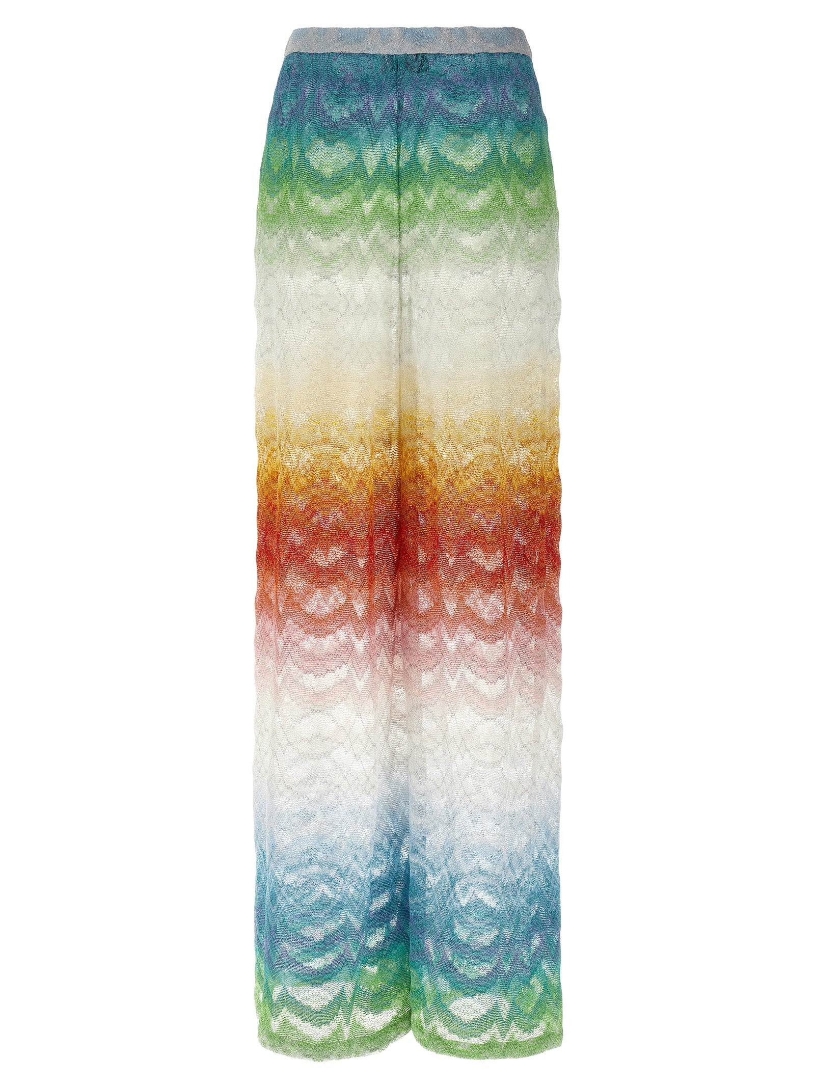 Missoni Multicolor Viscose Lamé Flared Pants