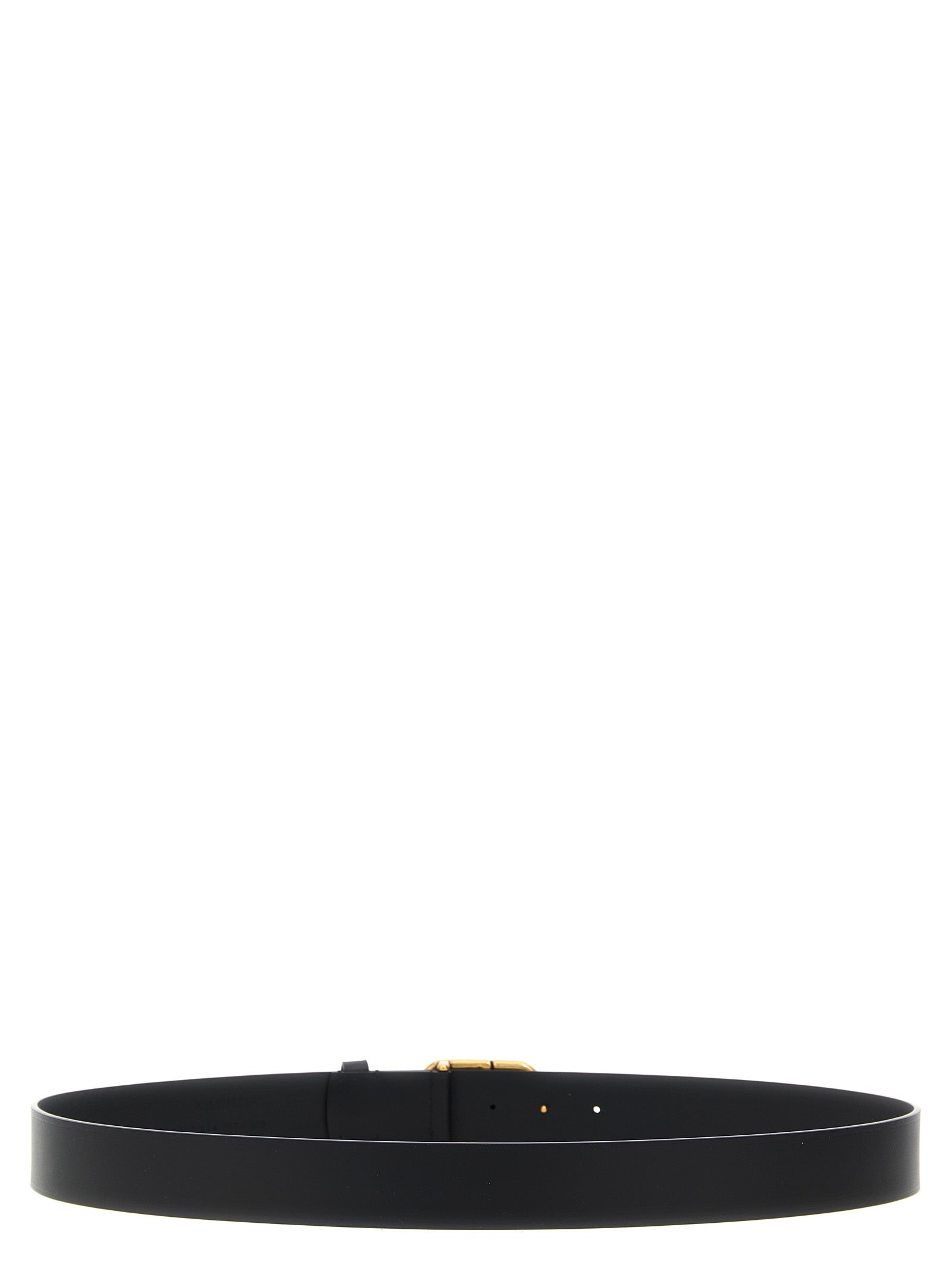 Balenciaga Black Leather Belt