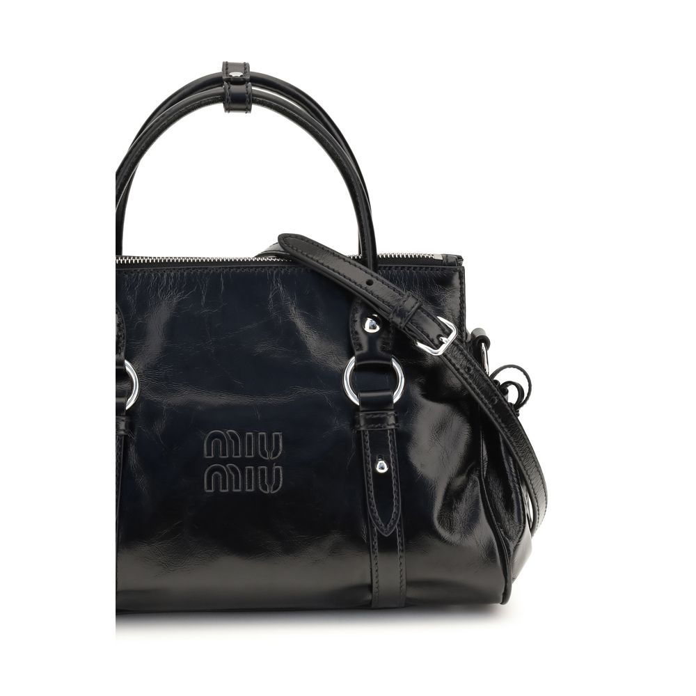 Miu Miu Black Calf Leather Handbag
