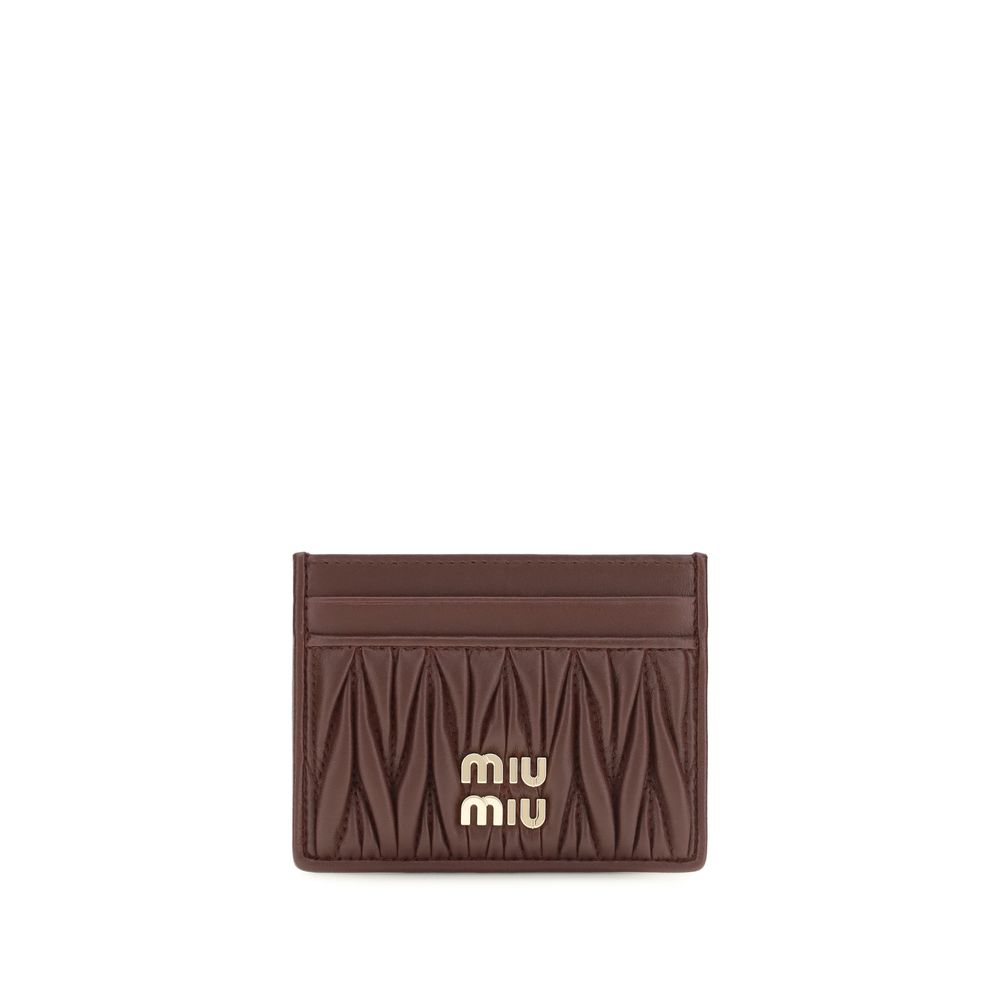 Miu Miu Bordeaux Lamb Wallet