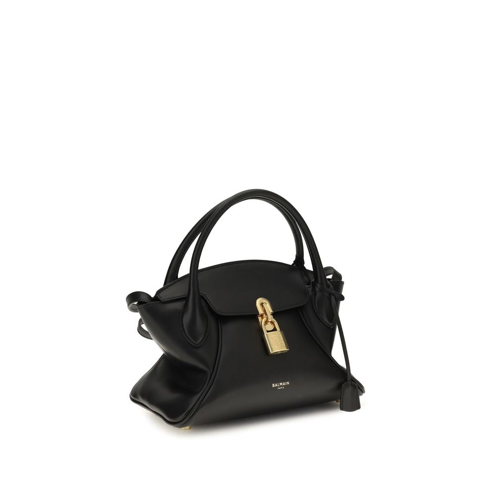 Balmain Black Calf Leather Handbag