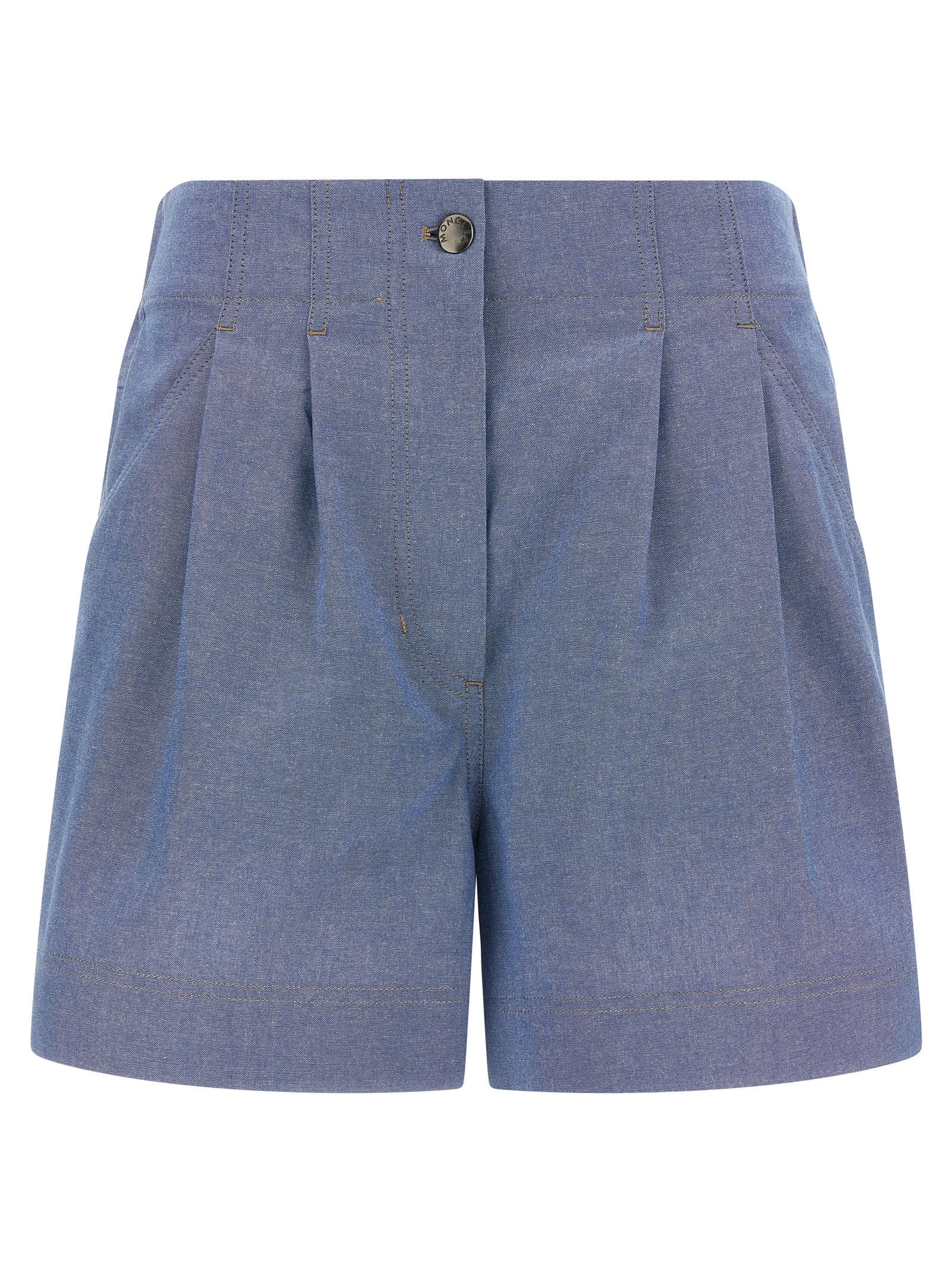 Moncler Grenoble Light Blue Cotton Bermuda Shorts