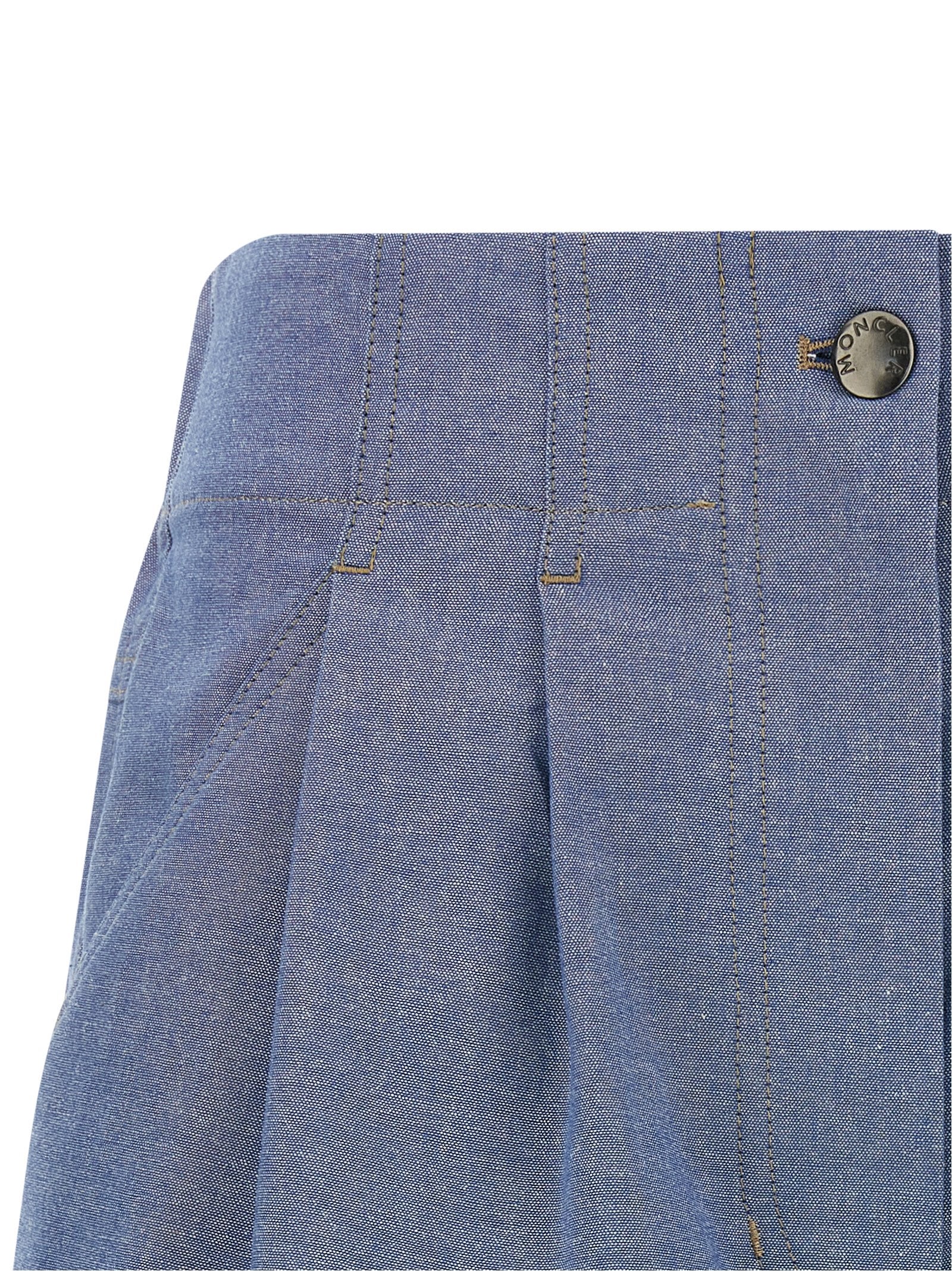 Moncler Grenoble Light Blue Cotton Bermuda Shorts