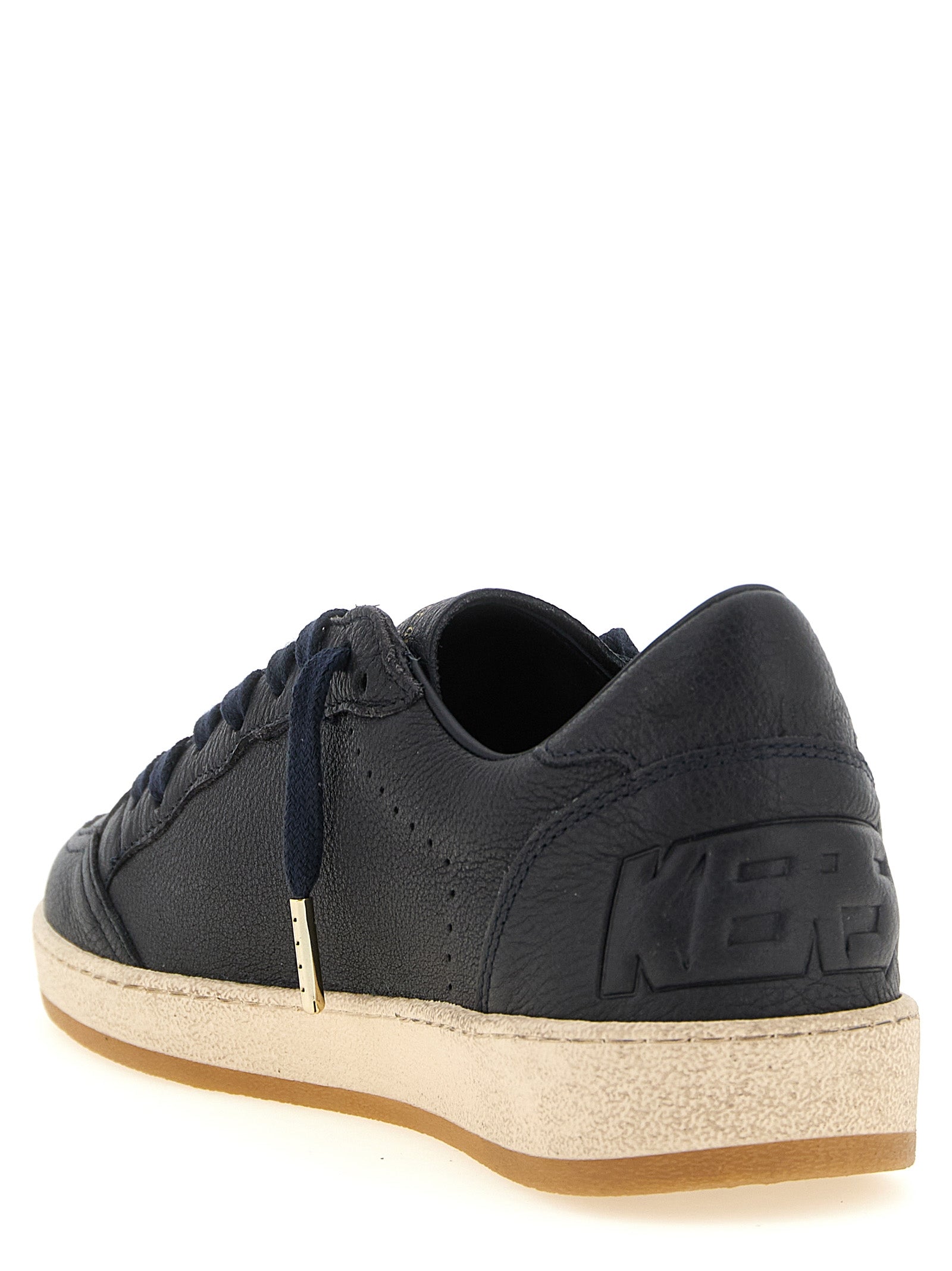 Golden Goose Blue Ball Star Low Top Leather Sneakers