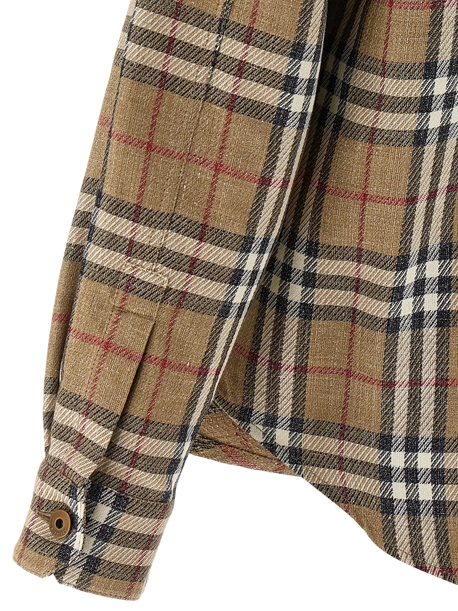 Burberry Brown Cotton Linen Blouse