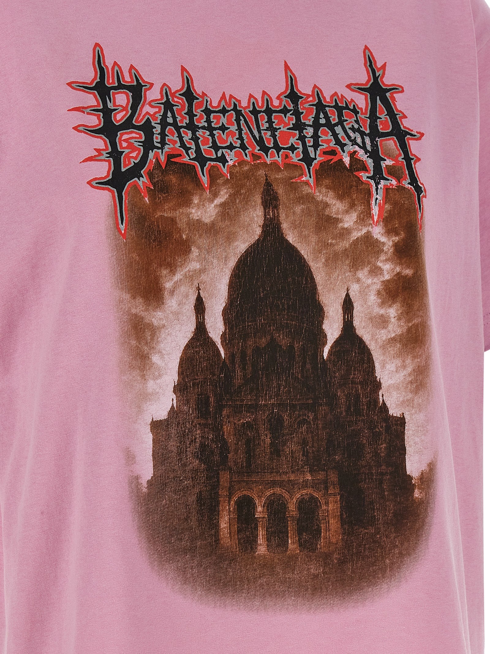 Balenciaga Pink Cotton Jersey T-Shirt