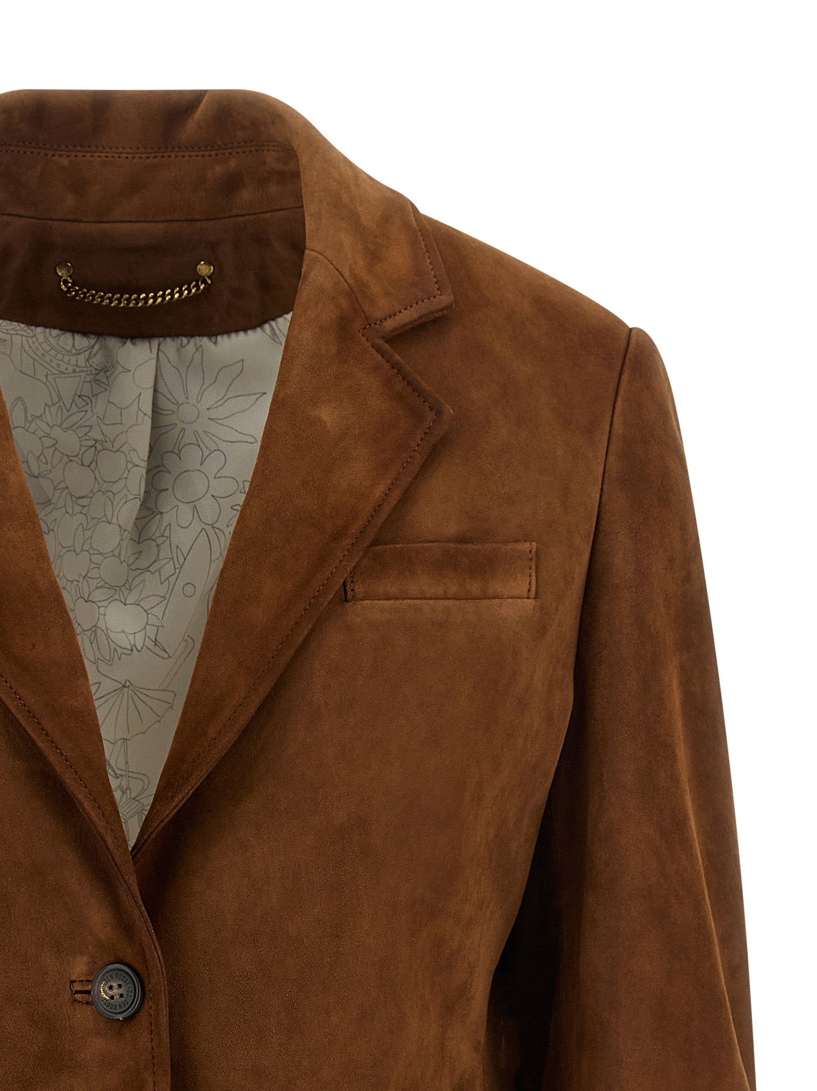 Golden Goose Brown Robyn Lambskin Jacket