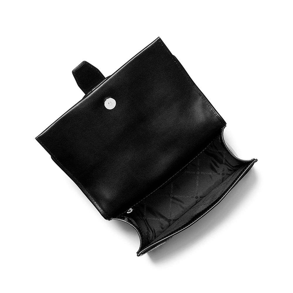 Schwarze Leder-Umhängetasche Michael Kors Greenwich