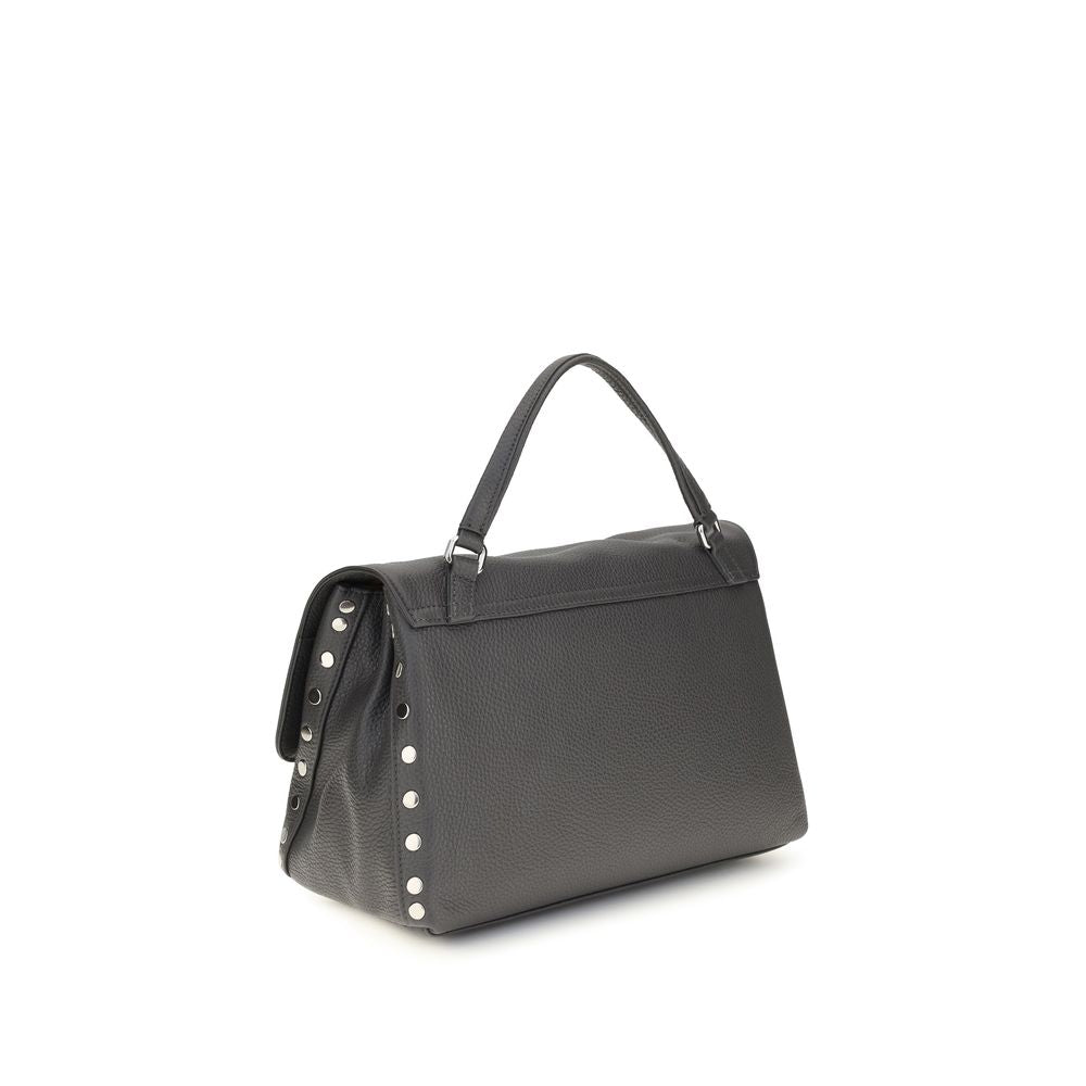 Zanellato Handtasche aus grauem Kalbsleder Bos Taurus