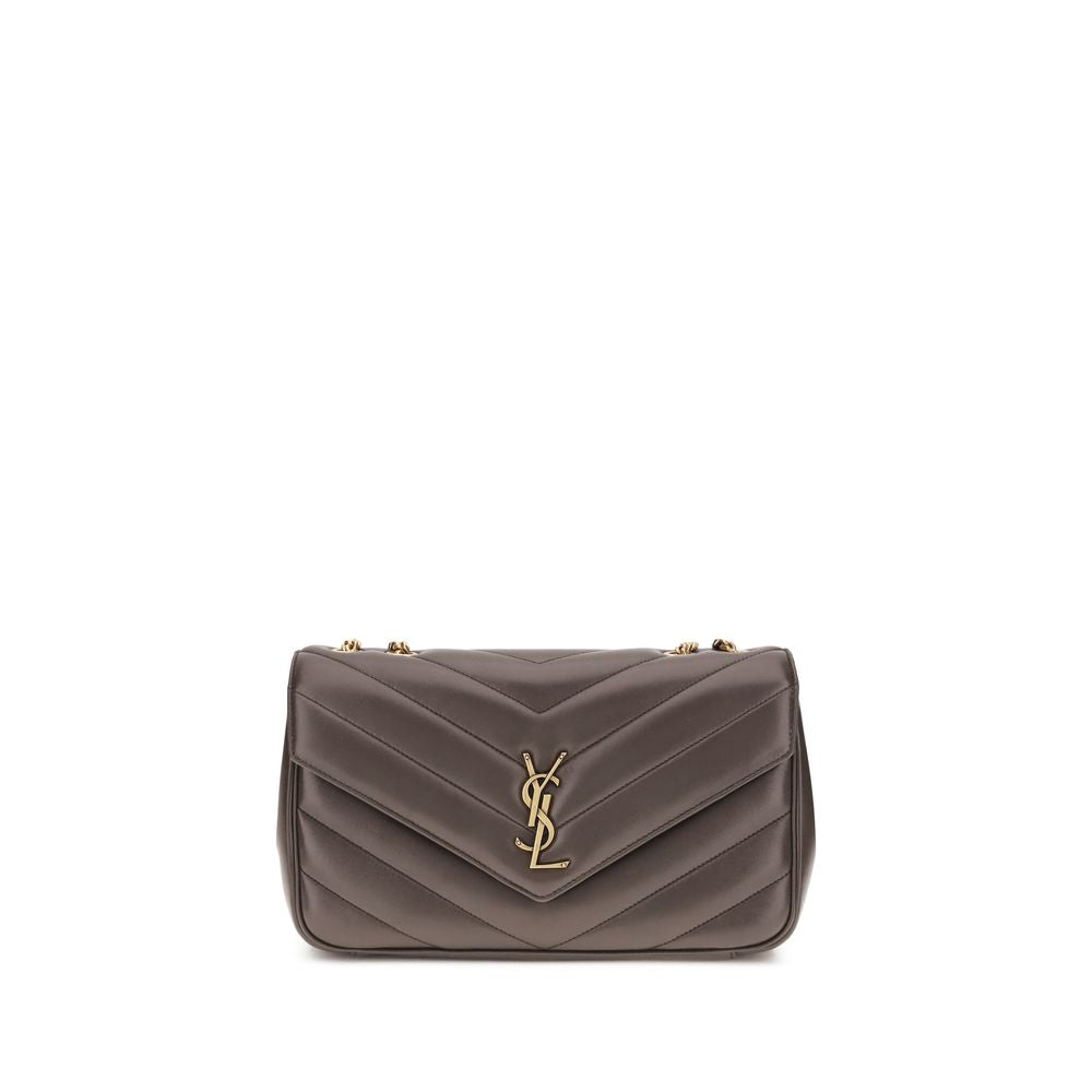 Saint Laurent Graue Lammfell Ovis Aries Aries Umhängetasche