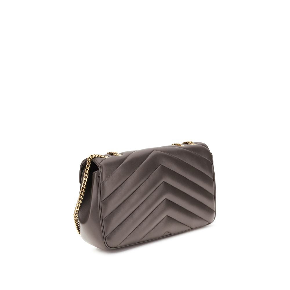 Saint Laurent Graue Lammfell Ovis Aries Aries Umhängetasche