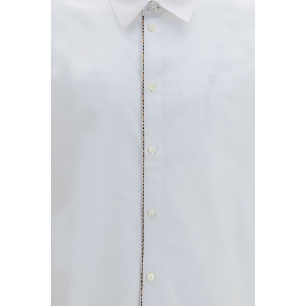 Chemise en coton blanc Burberry
