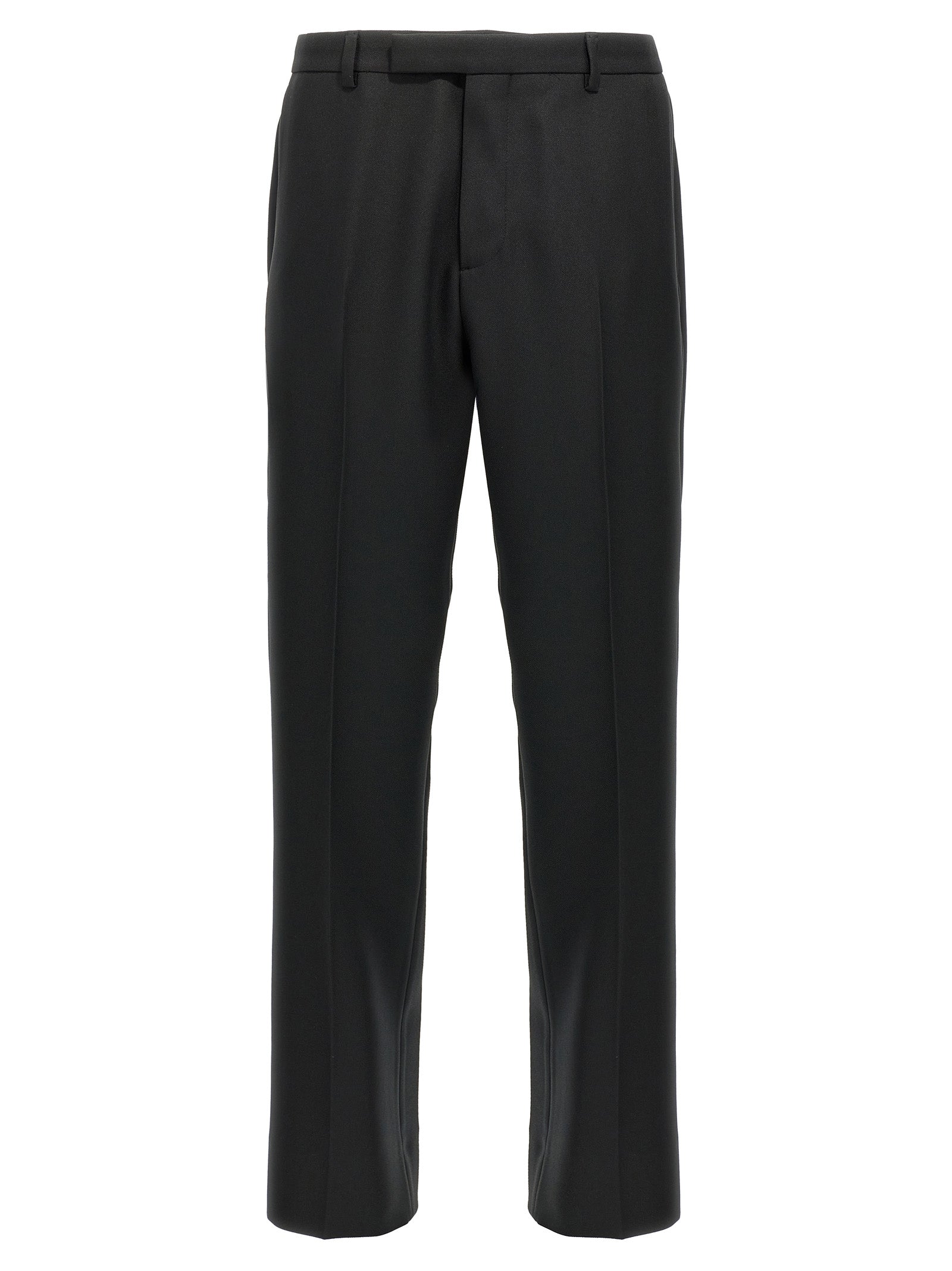 Gucci Black Twill Casual Pants Polyester