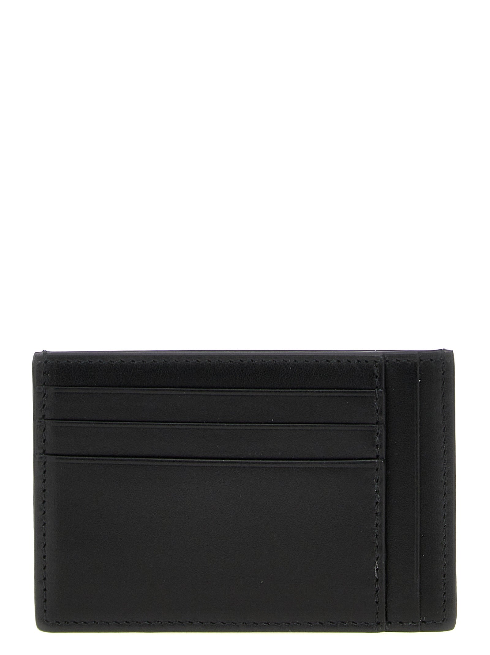 Gucci Black Maxi GG Hammered Leather Cardholder