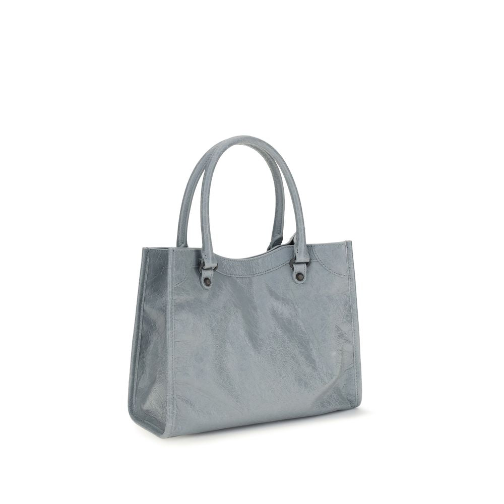 Sac à main Balenciaga en agneau bleu Ovis Aries Aries