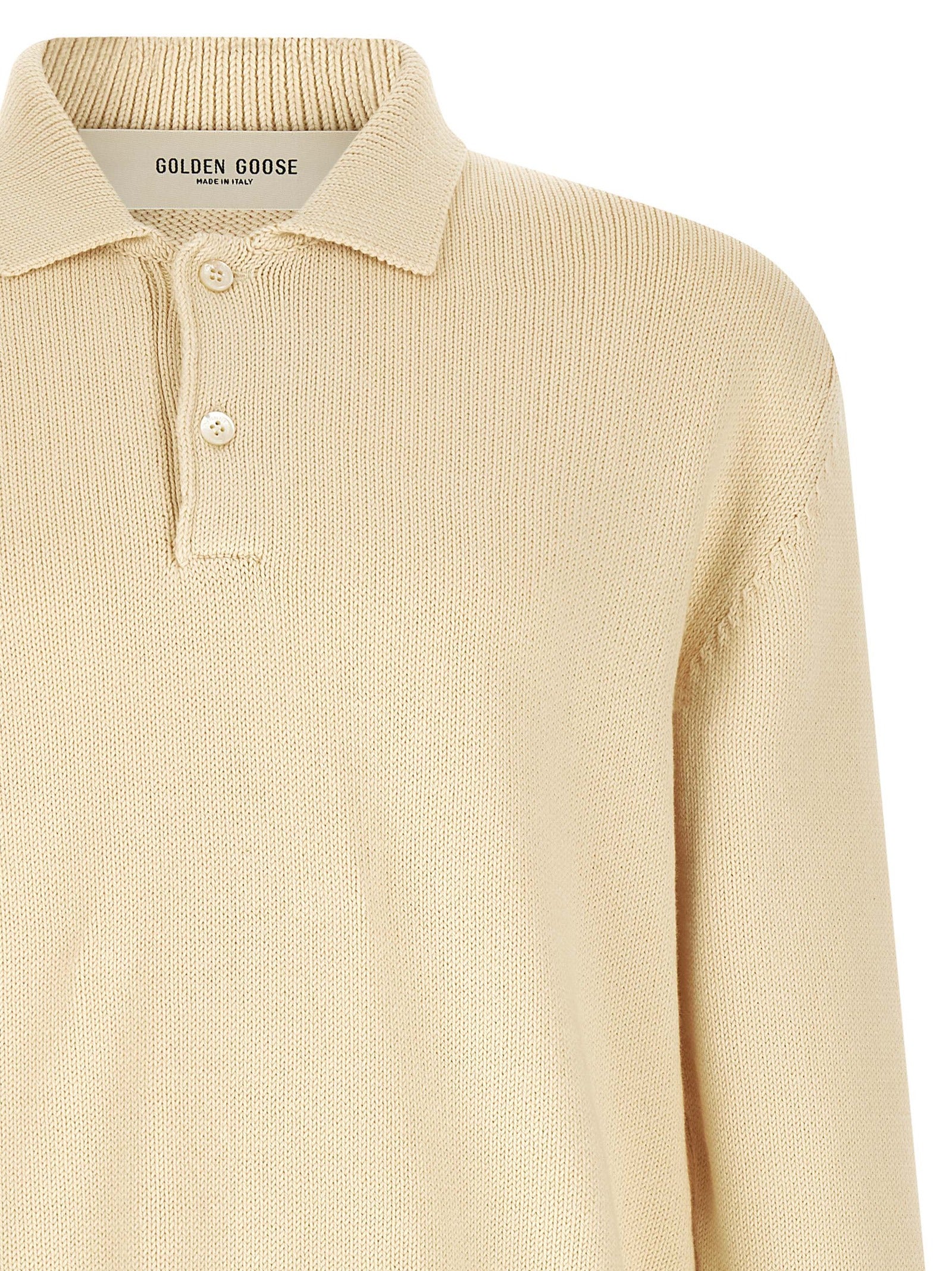 Aulæ White Rindley Cotton Polo Shirt