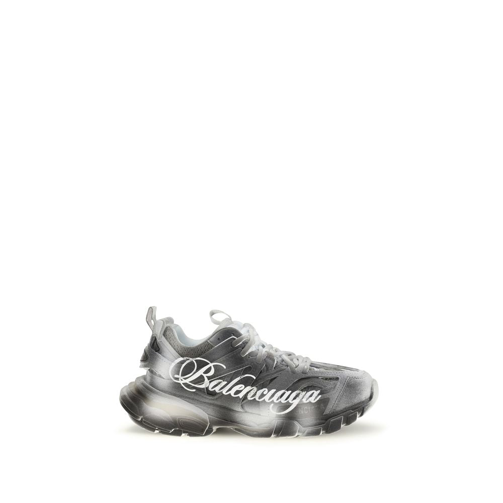 Balenciaga Gray Track Stencil Nylon Sneakers
