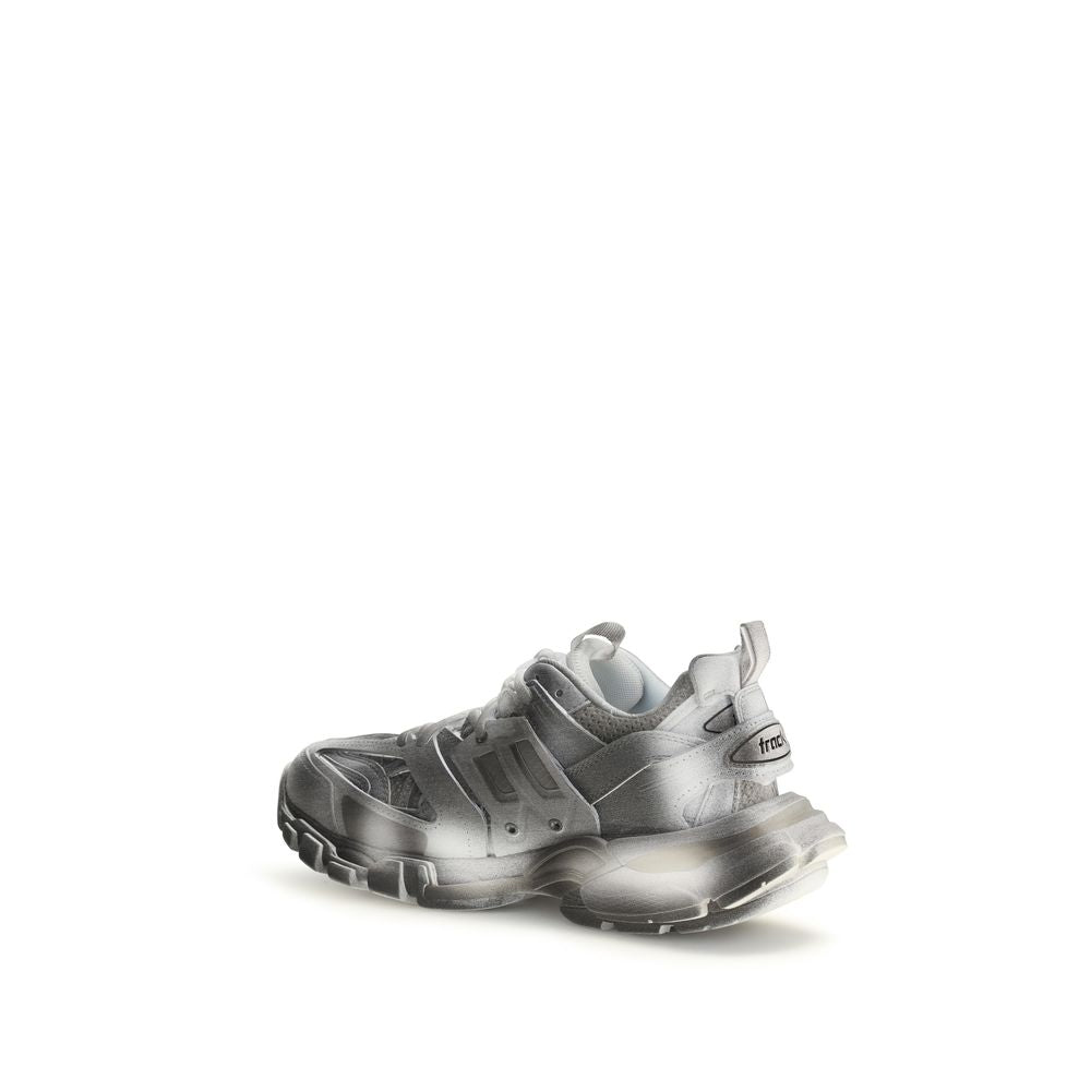 Balenciaga Gray Track Stencil Nylon Sneakers