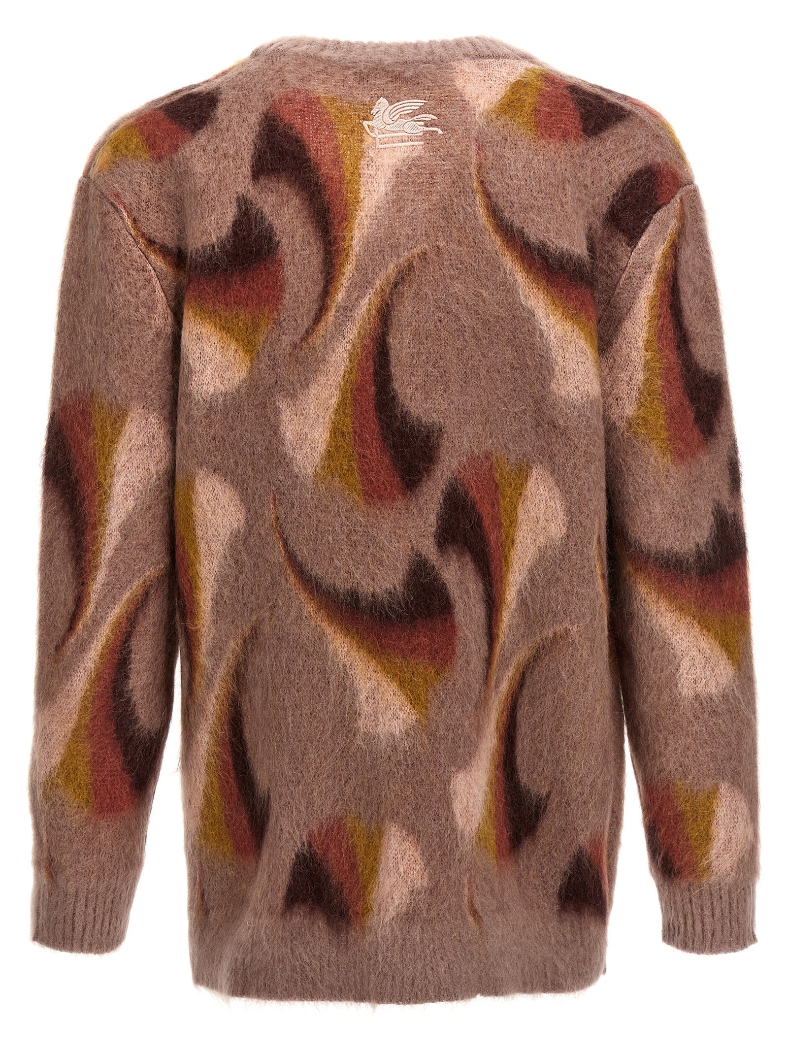 Etro Multicolor Mohair Wool Cardigan