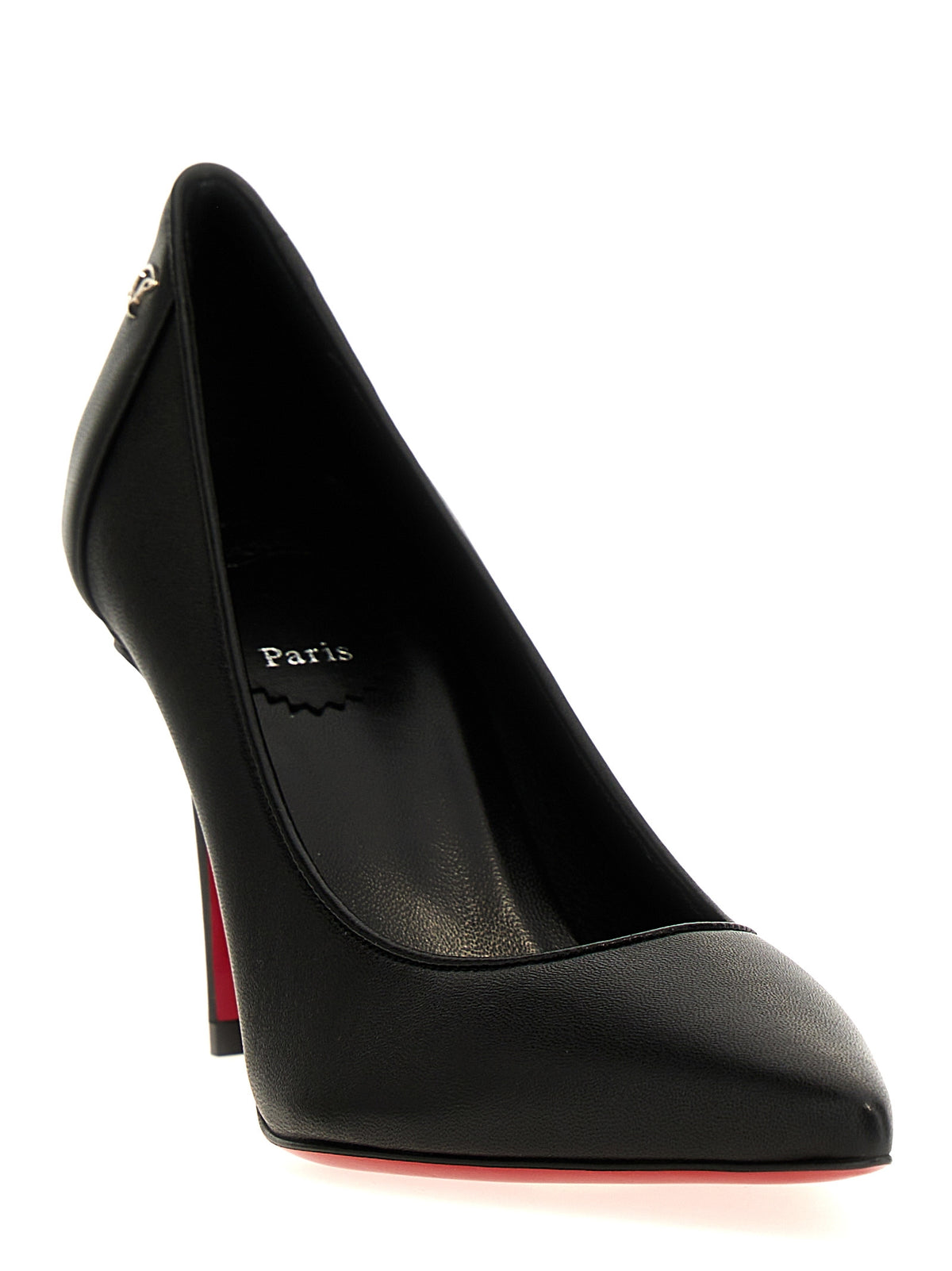 Christian Louboutin Black Napa Leather / Calf High Heel Pumps
