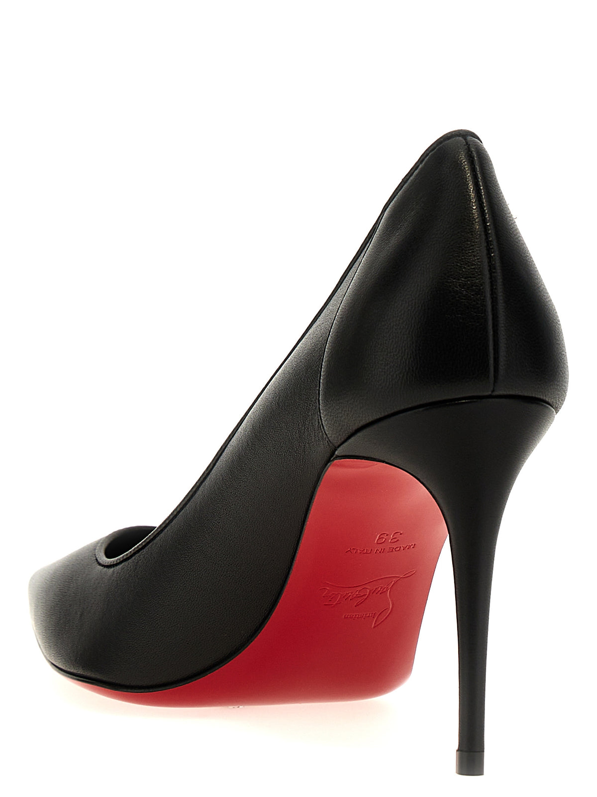 Christian Louboutin Black Napa Leather / Calf High Heel Pumps