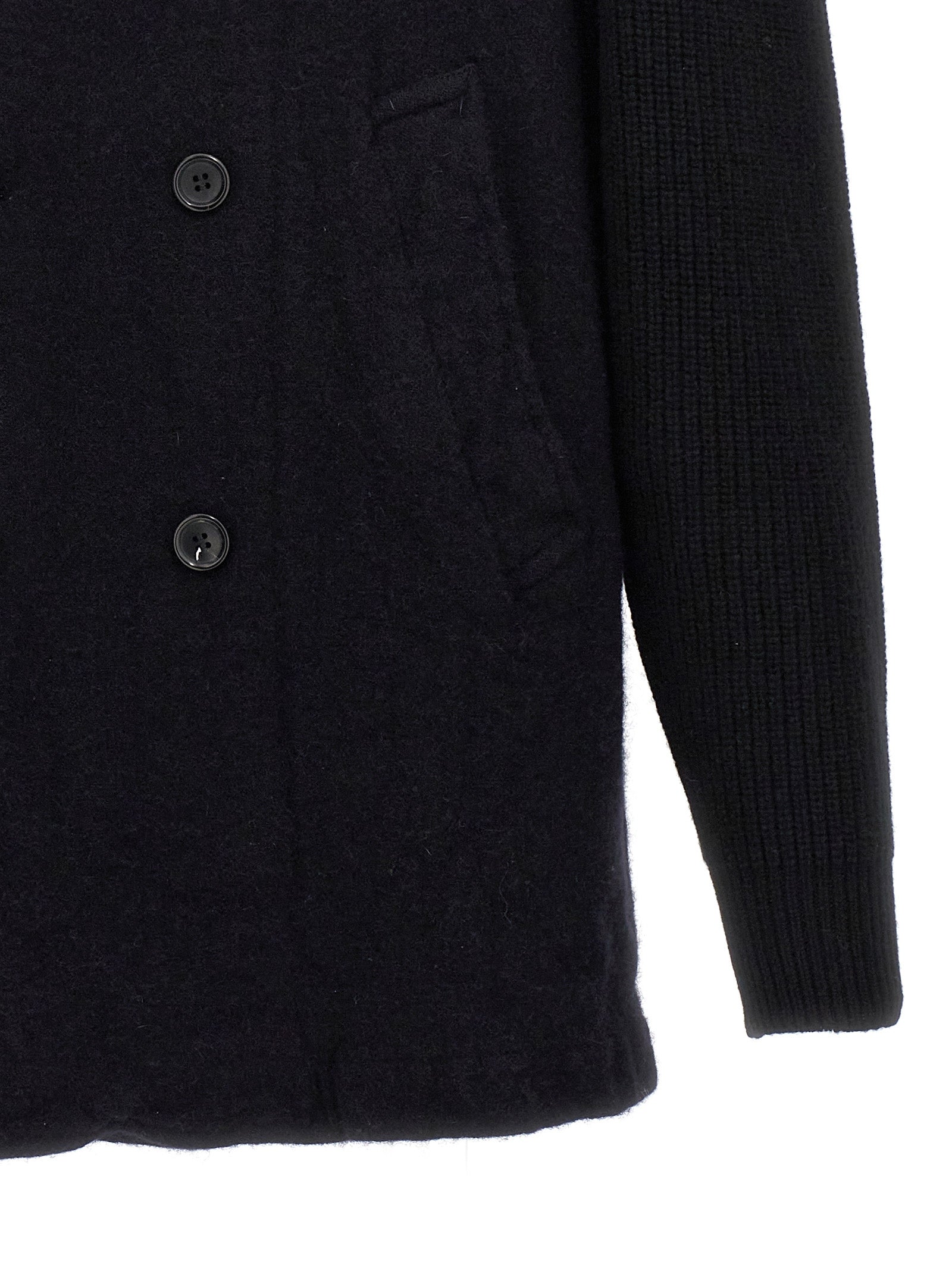 Comme des Garçons Shirt Blue Wool Coat