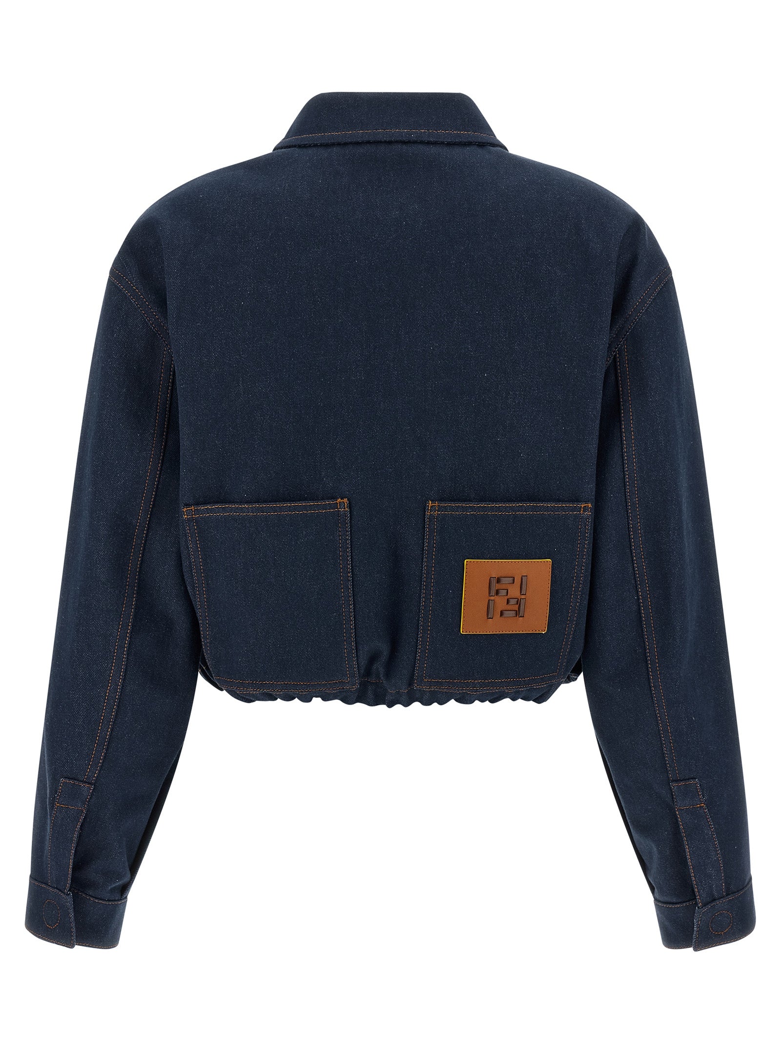 Fendi Blue Denim Cotton Jacket