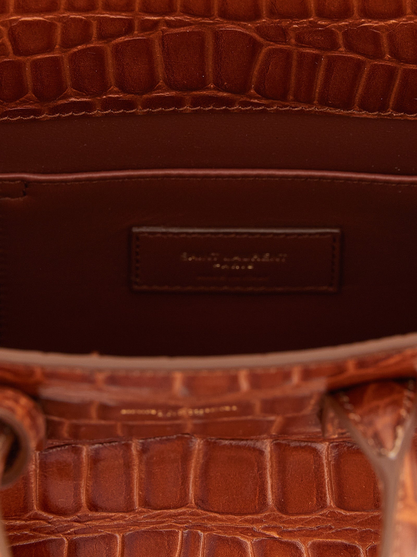 Saint Laurent Brown Nano Sac De Jour Handbag Calf Leather