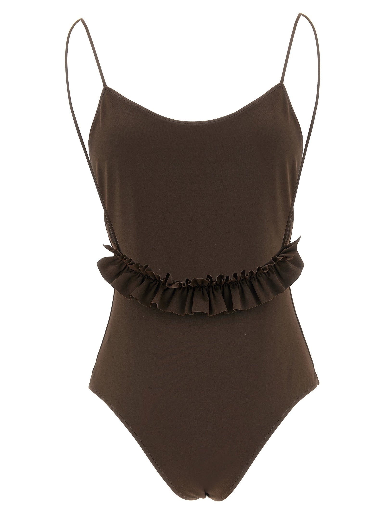 Jacquemus Brown One-Piece Swimsuit