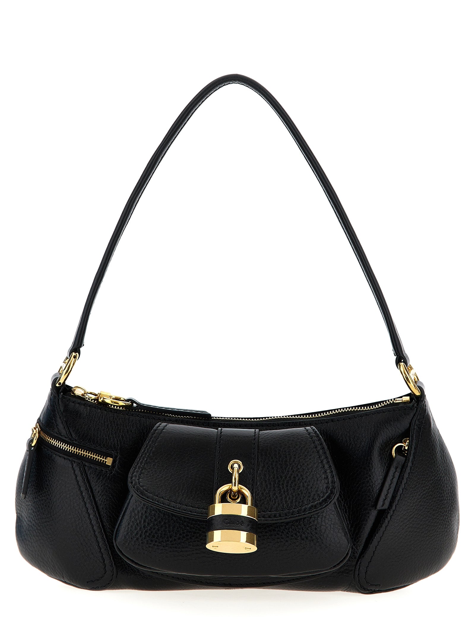 Chloé Black 99 Shoulder Bag Calf Leather