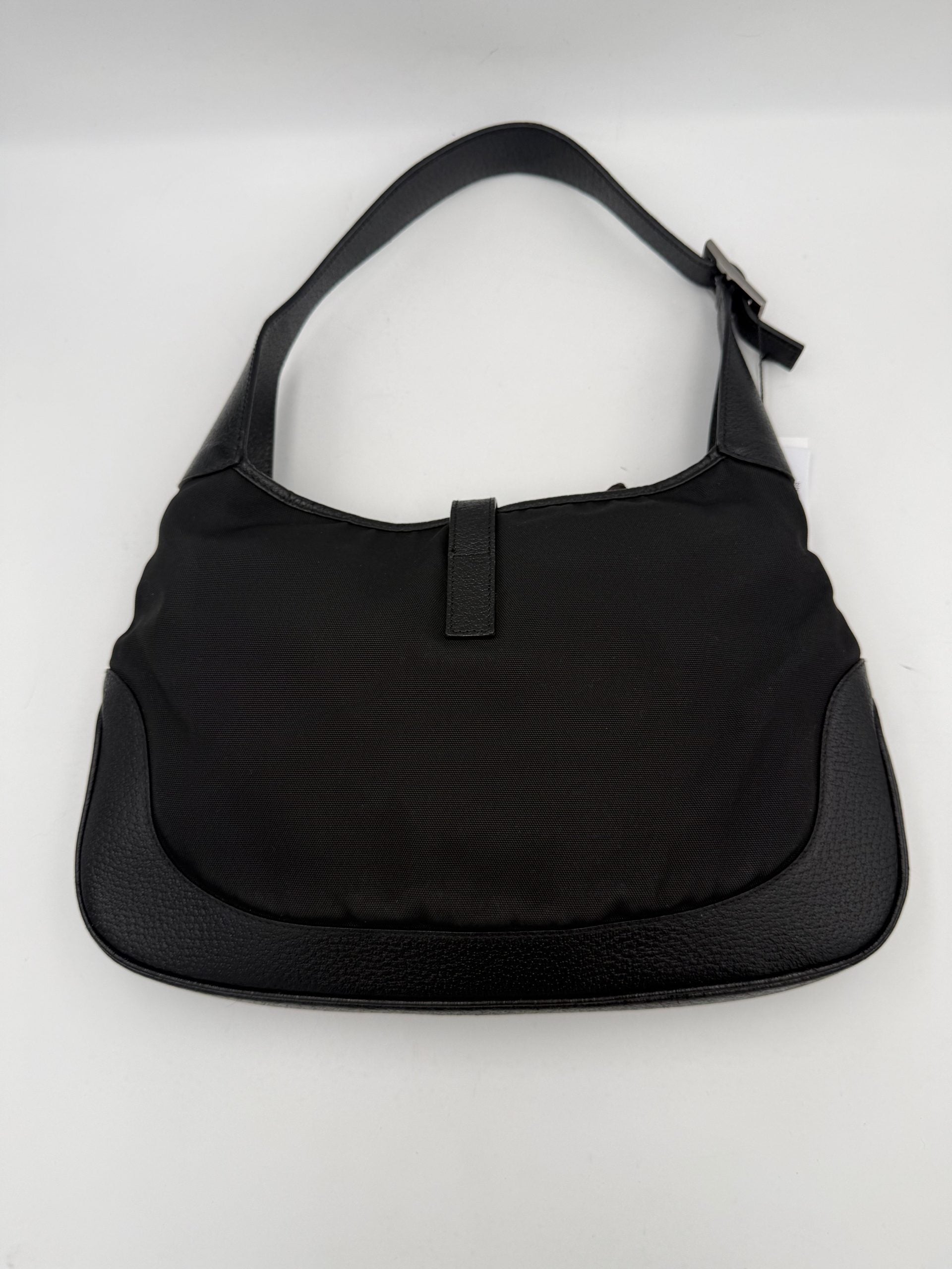 Gucci Jackie Leather Canvas Handbag