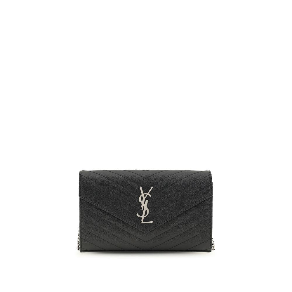 Saint Laurent Black Calf Leather Wallet