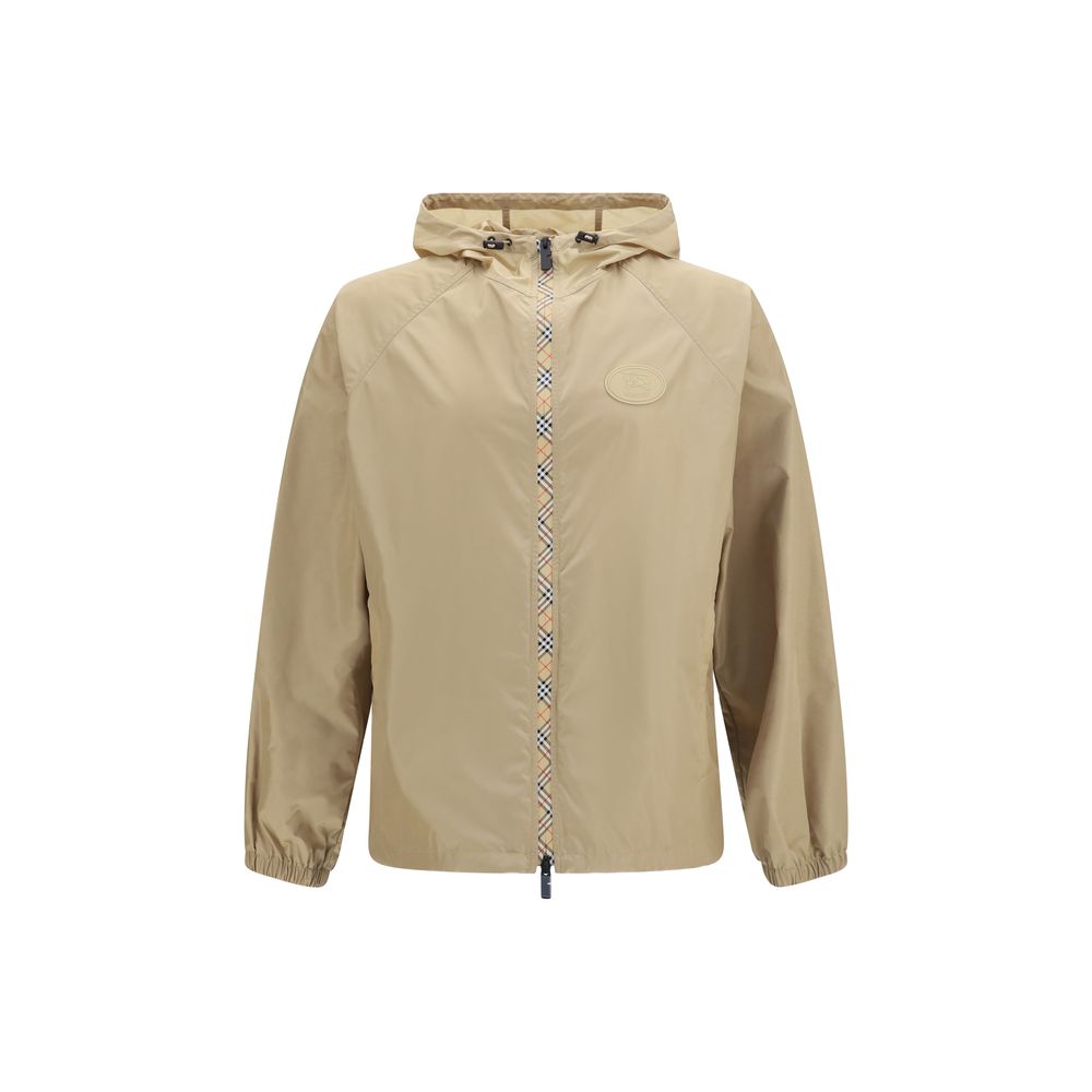 Burberry Beige Nylon-Shell-Jacke