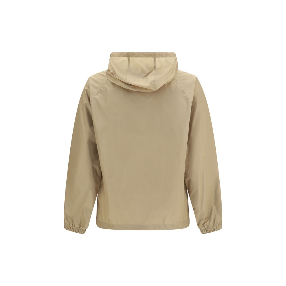 Burberry Beige Nylon-Shell-Jacke
