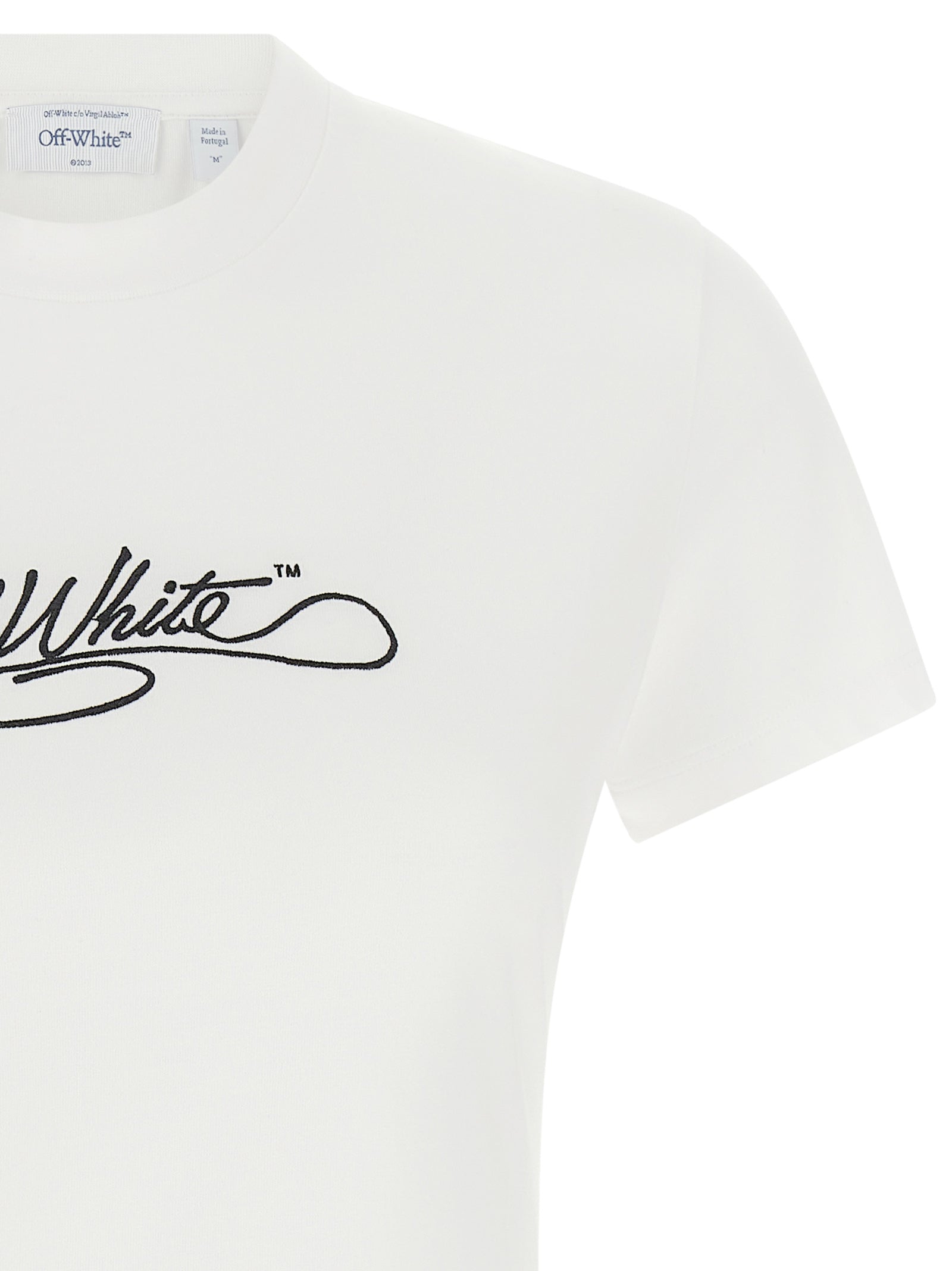 T-shirt Off-White en coton blanc