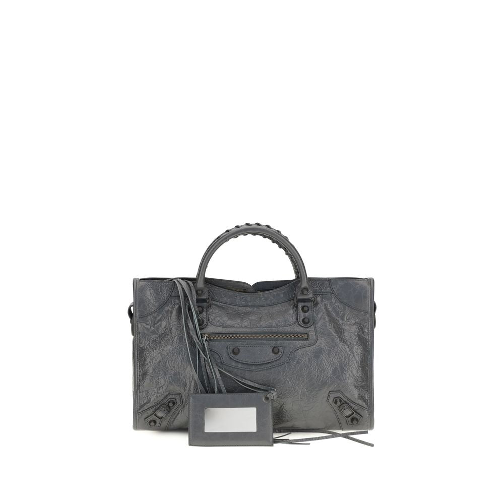 Balenciaga Gray Lamb Handbag