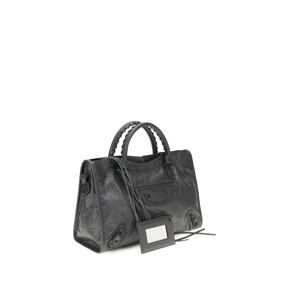 Balenciaga Gray Lamb Handbag